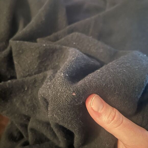 Jenni Kayne Wool Cashmere Sweater Women's XS Black Long Sleeve Crew Neck - Picture 9 of 9